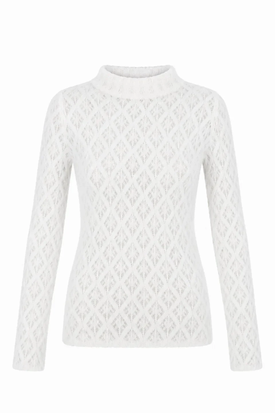 Pull Agora FRNCH Paris ajusté en maille stretch et motif ajouré