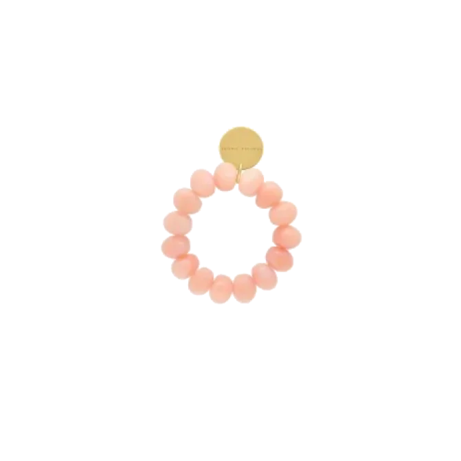 Bracelet Stone Flex Peach Sorbet Vanessa Baroni au design sculptural.