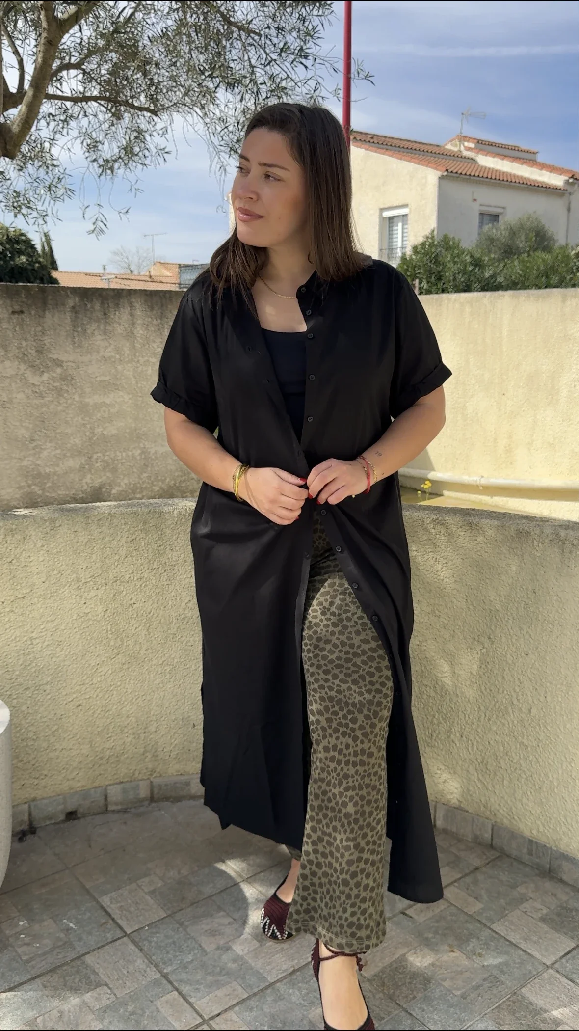 Legging femme Mélia Hod Paris motif léopard pour une silhouette dynamique et stylée.