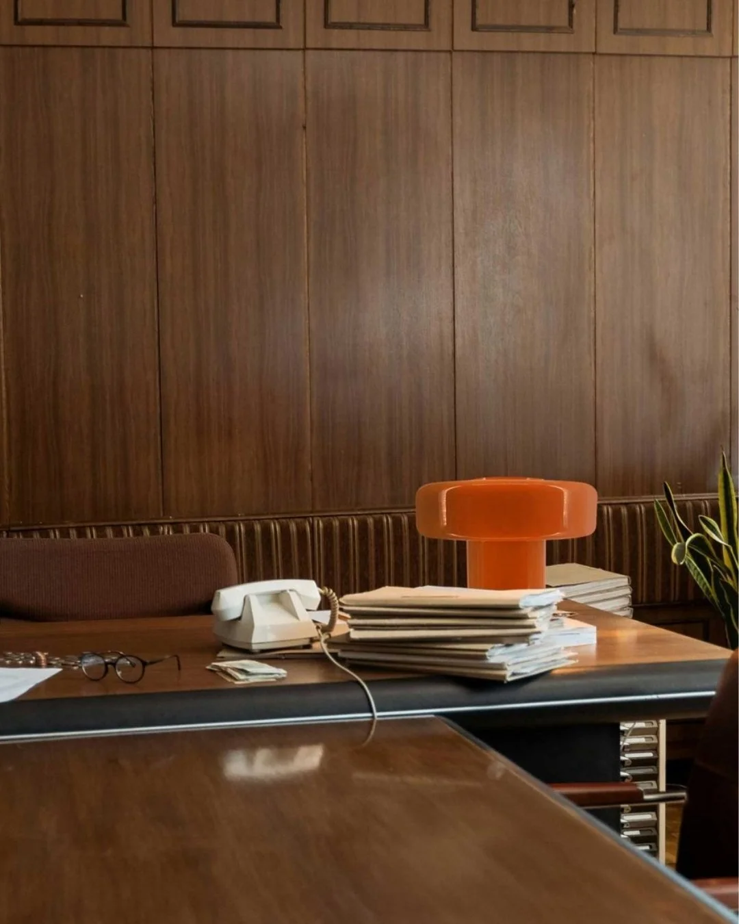 Lampe à poser Foza Maxi orange, C Création