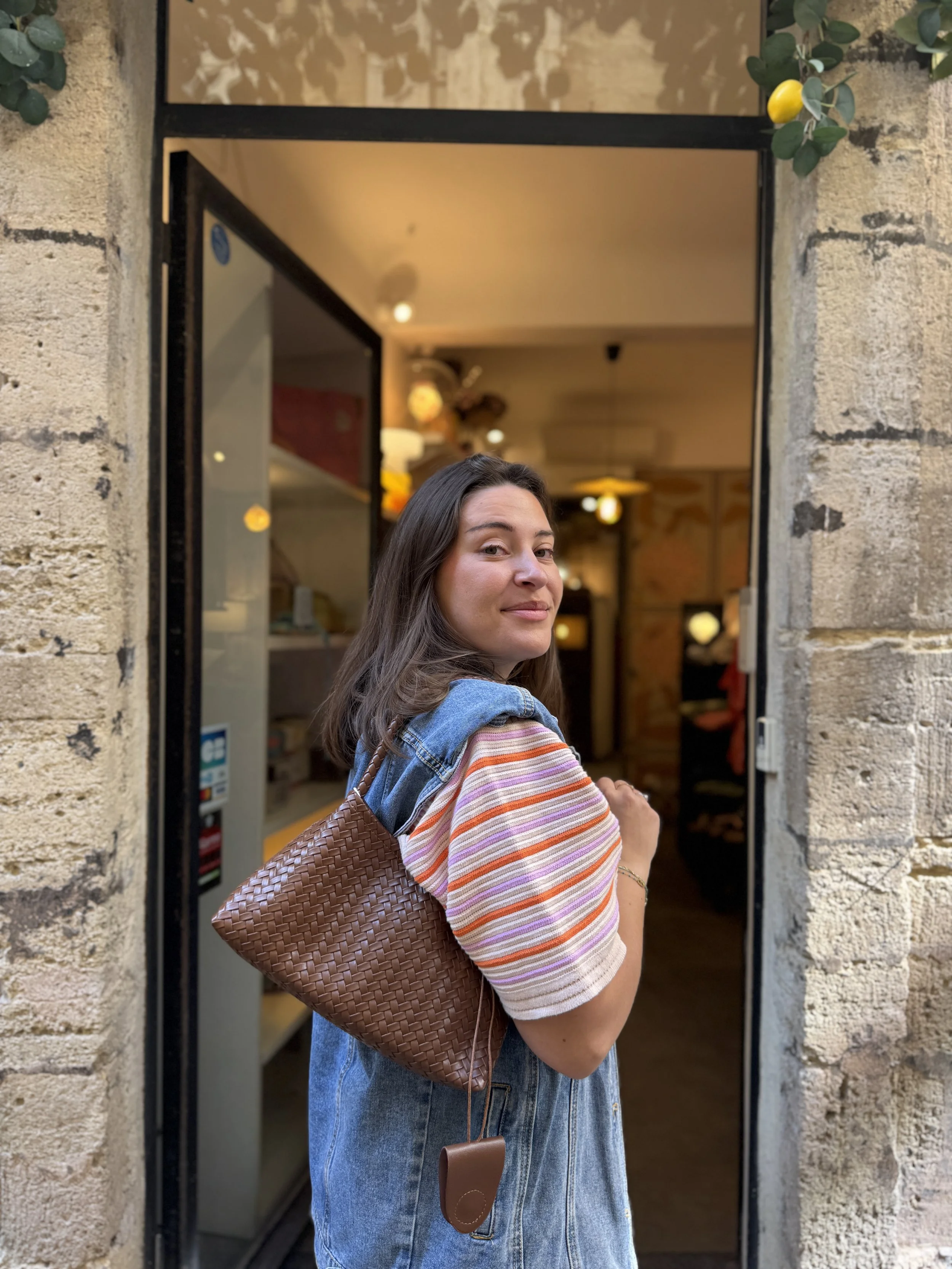 Sac à main Marron Chocolat, Sook stenable