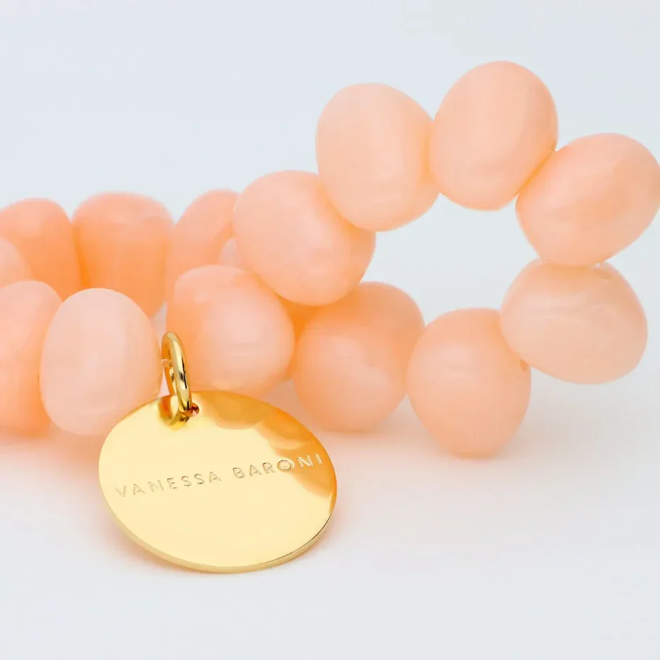 Bracelet Stone Flex Peach Sorbet, Vanessa Baroni