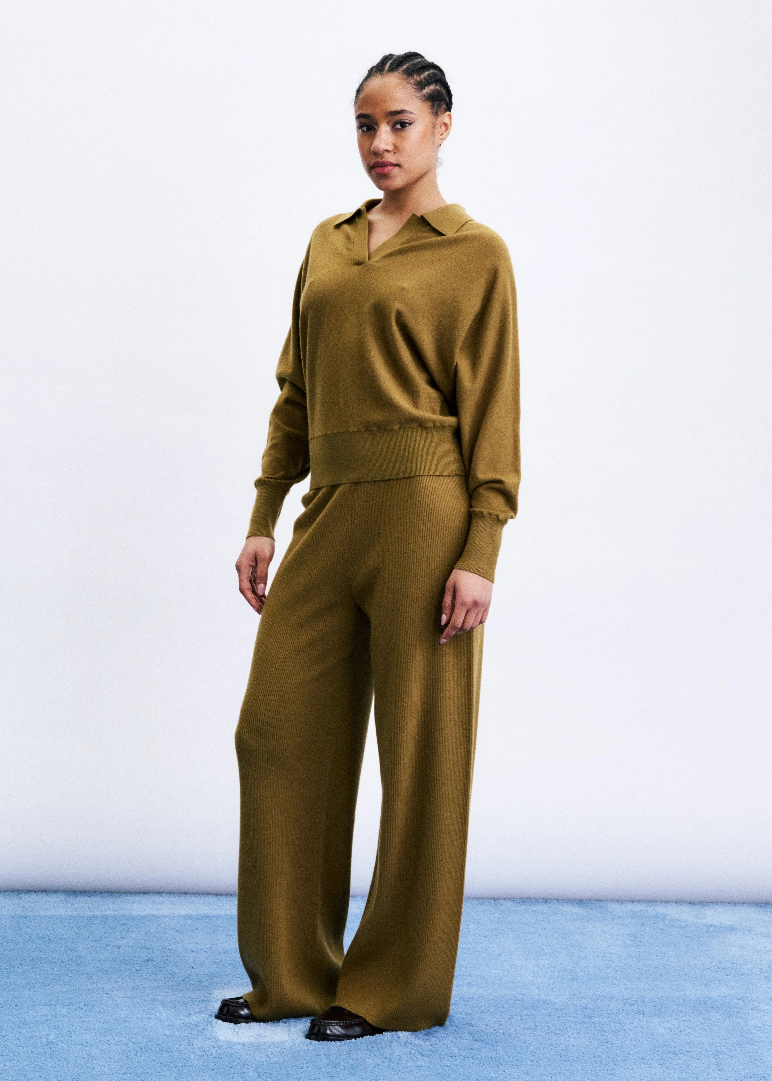 Pantalon Saxon Olive, Frnch Paris