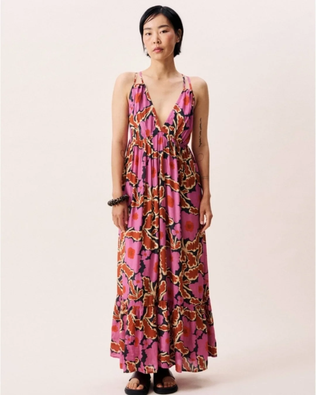 Robe pioneer violette rose fleurie et fluide FrnchParis (2).jpg