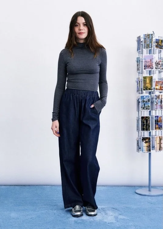 Pantalon Minoo Denim Marine, Frnch Paris