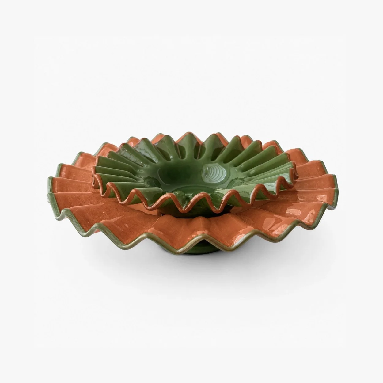 coupe colerette verte et marron bazar de luxe