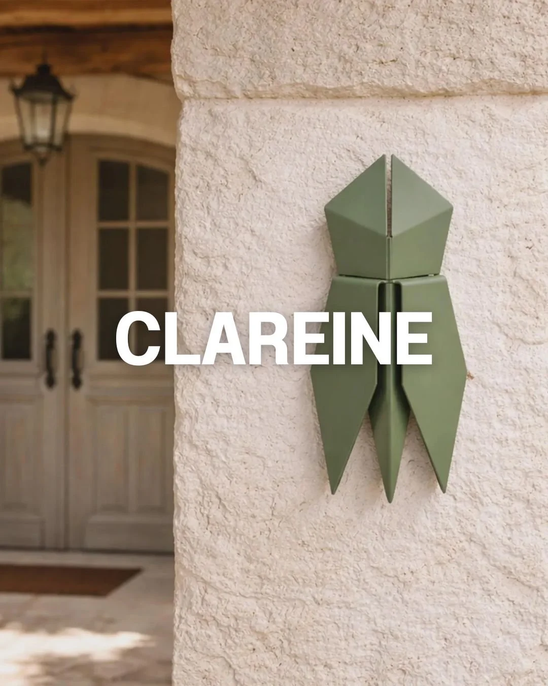 Cigale mural, decoration mural exterieur ou intérieur fabrication française, de la marque Clareine