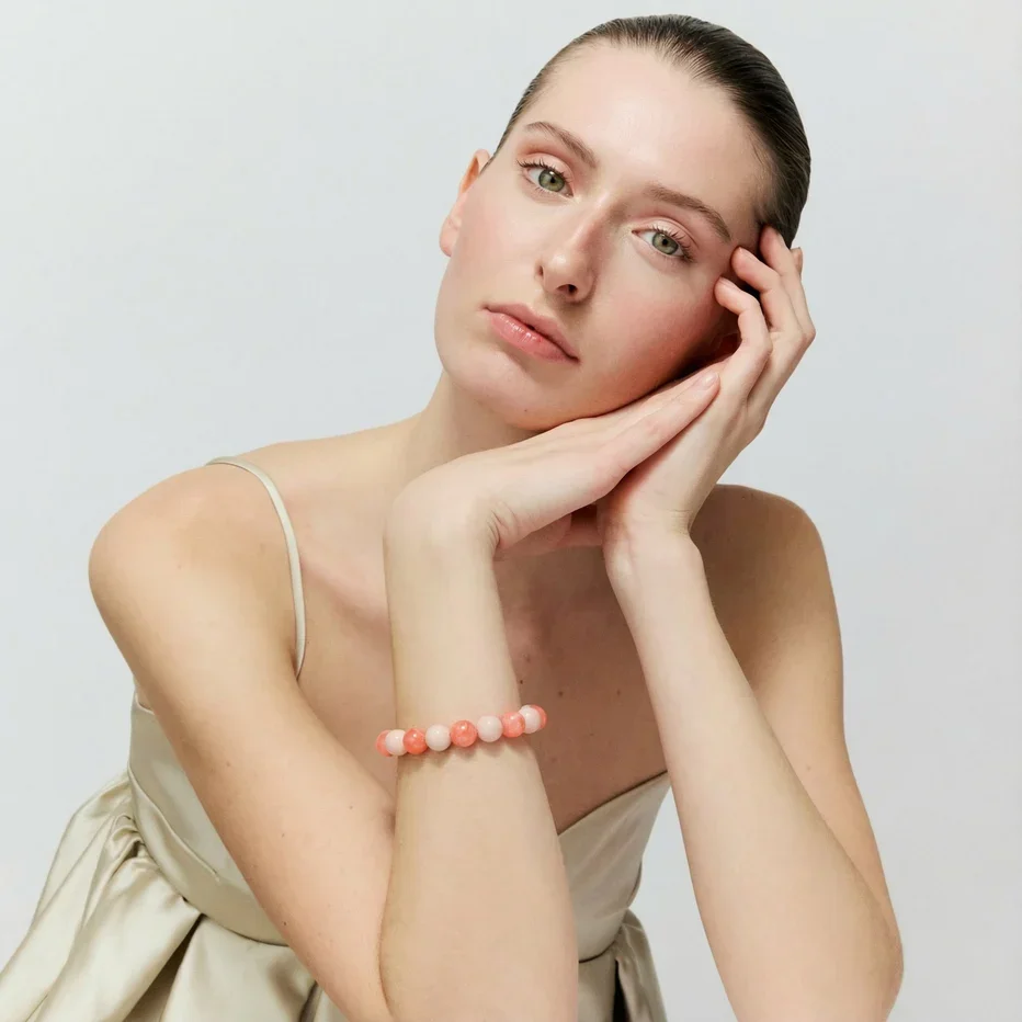 Bracelet Mini Beads Flex light rose design élégant et féminin