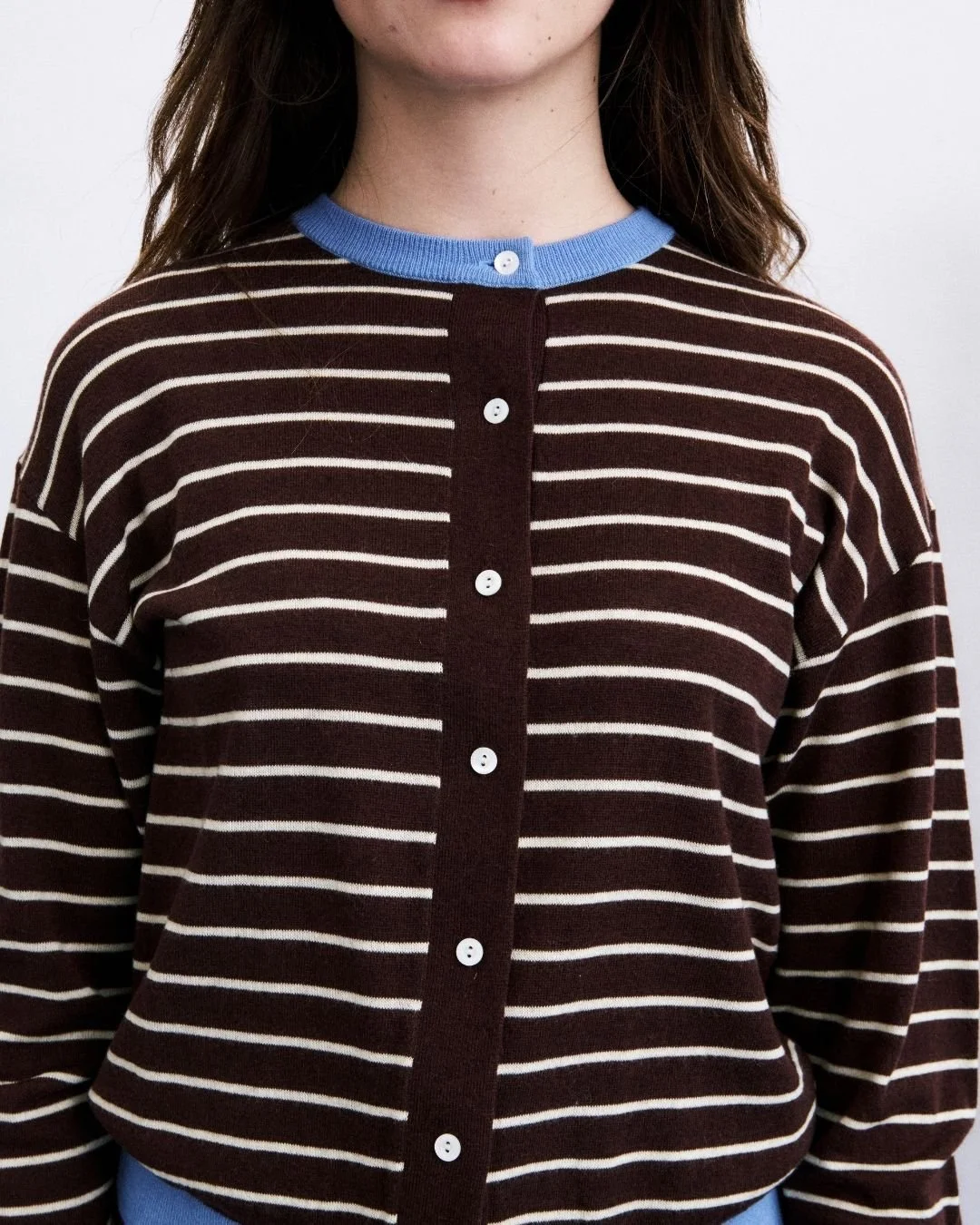 Set Cardigan & Écharpe Kastro Rayé, Frnch Paris