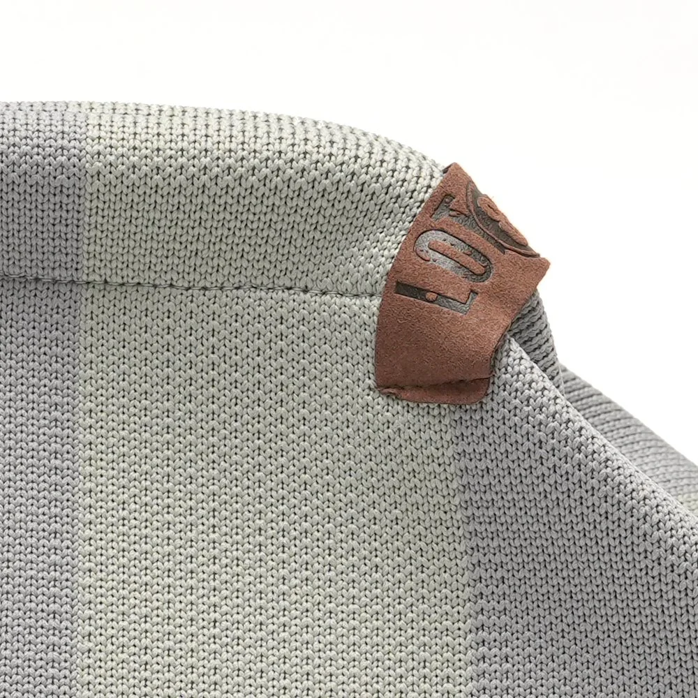 Pochette Emma LOT83 motif rayé accessoire mode gris clair rayé