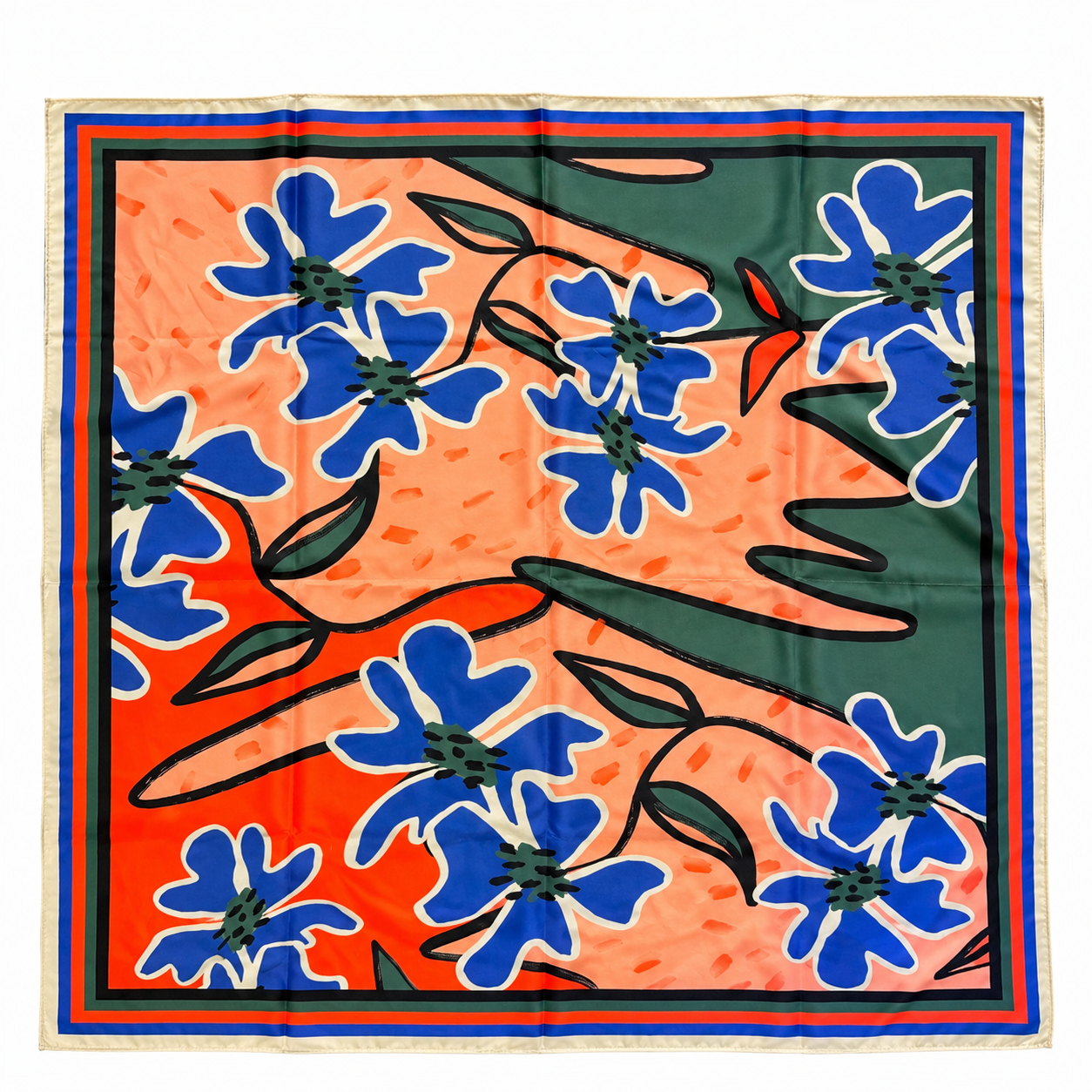 Foulard Carré Floral Park, Studio Arde
