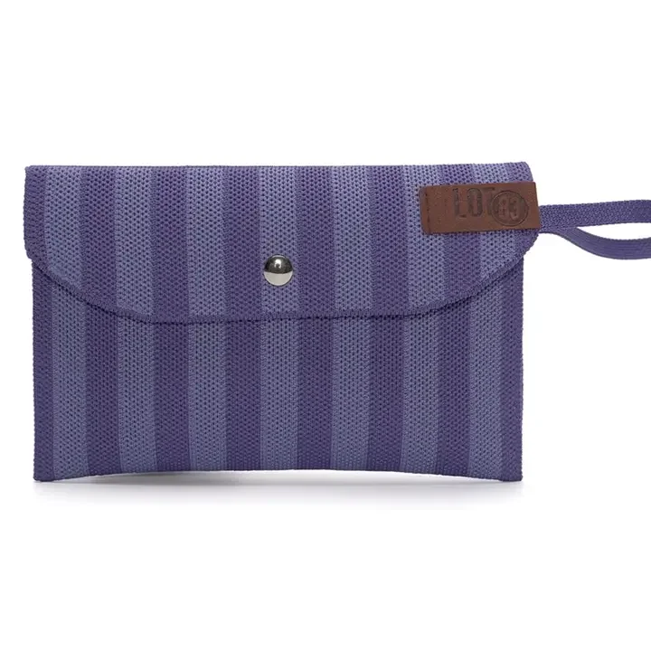 Portefeuille Amber LOT83 rayé BLeu marine et bleu accessoire mode