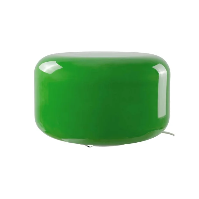 Lampe Livo verte allumée, ambiance lumineuse apaisante.
