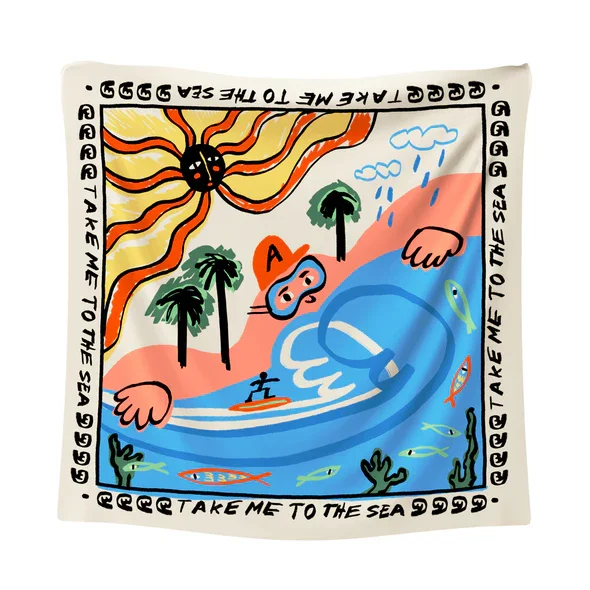 Foulard Take me to the sea, Arde