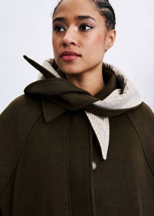 Manteau Pembroke Kaki, Frnch Paris