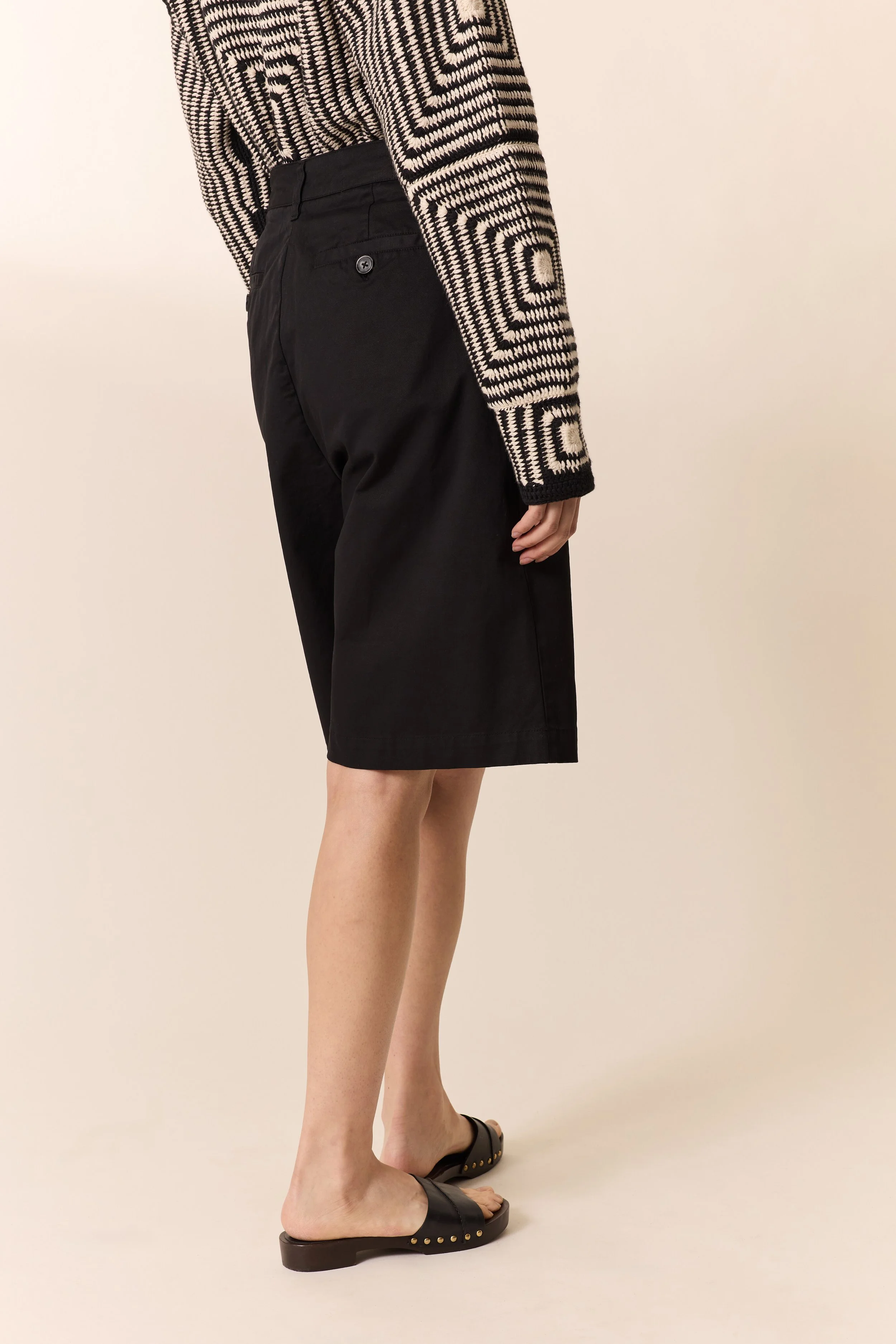 Short Queti coton élasthanne Léon & Harper détail taille