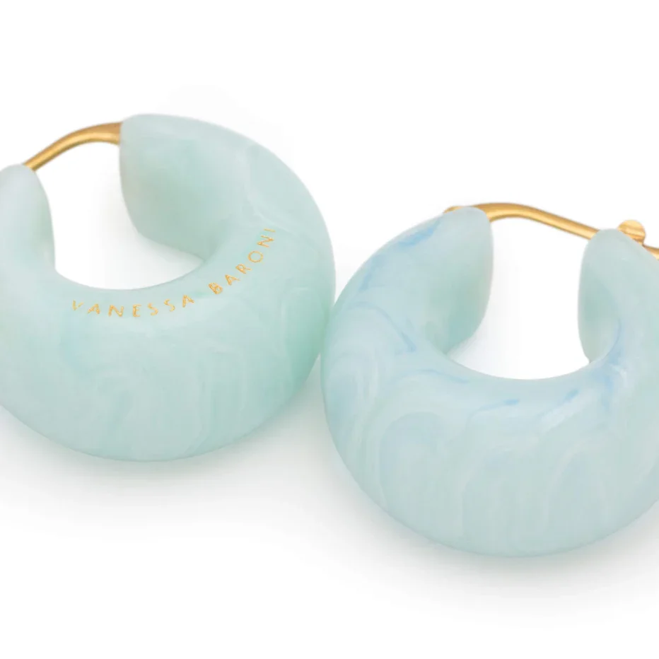 Boucles Vanessa Baroni marbré nuage style moderne