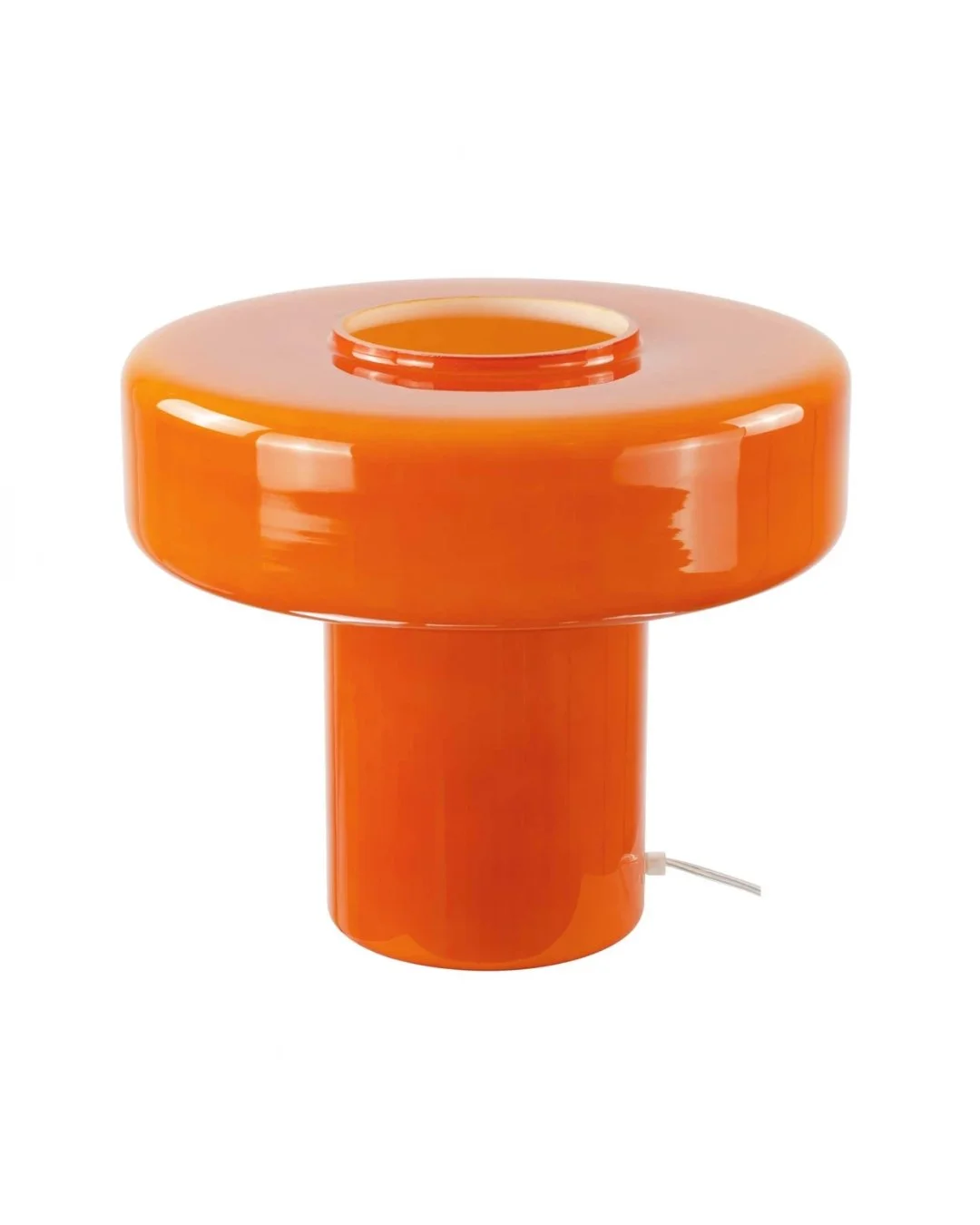 Lampe Orange Foza maxi sur fond blanc