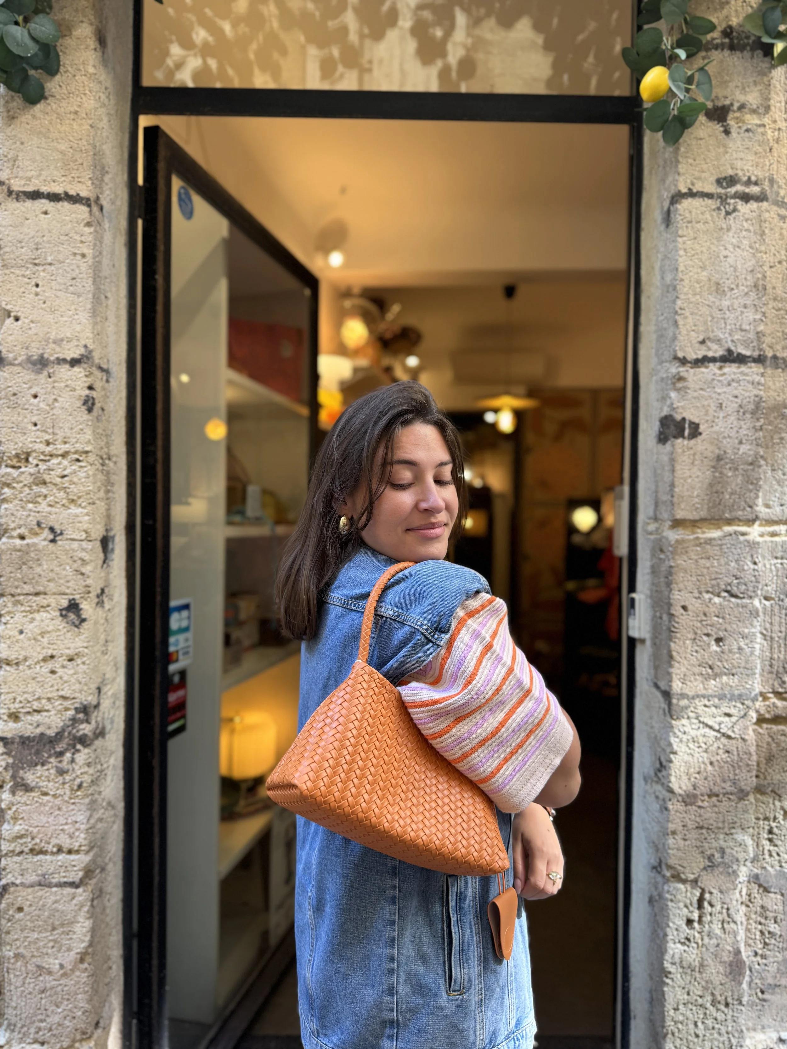 Sac à main Orange, Sook stenable