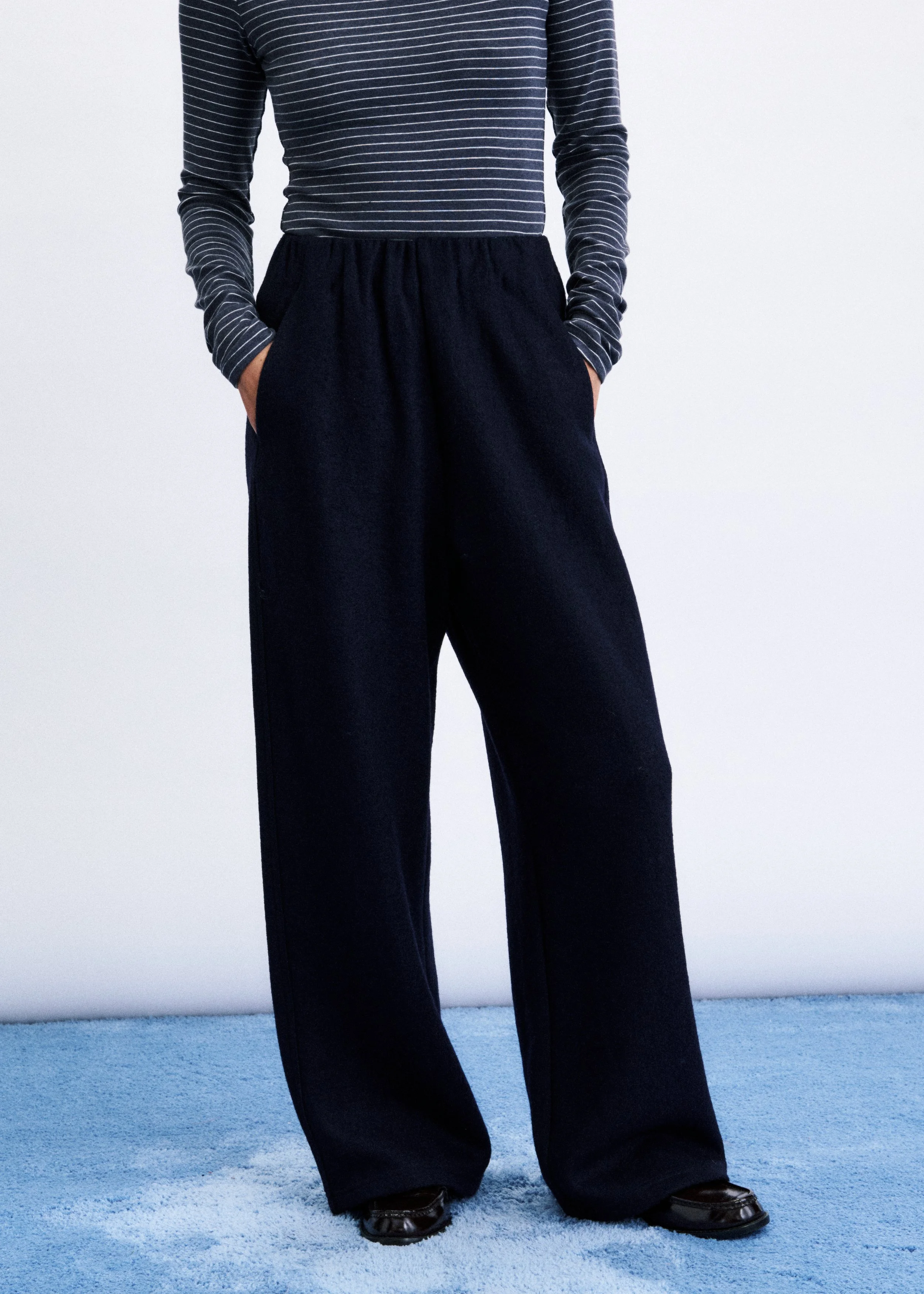 Pantalon décontracté bleu