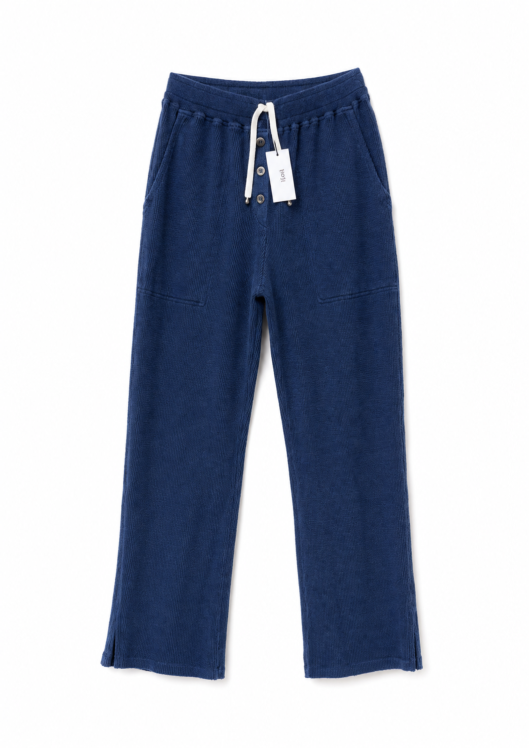 Pantalon Nancy Abeille en coton coloris barista, vue de face