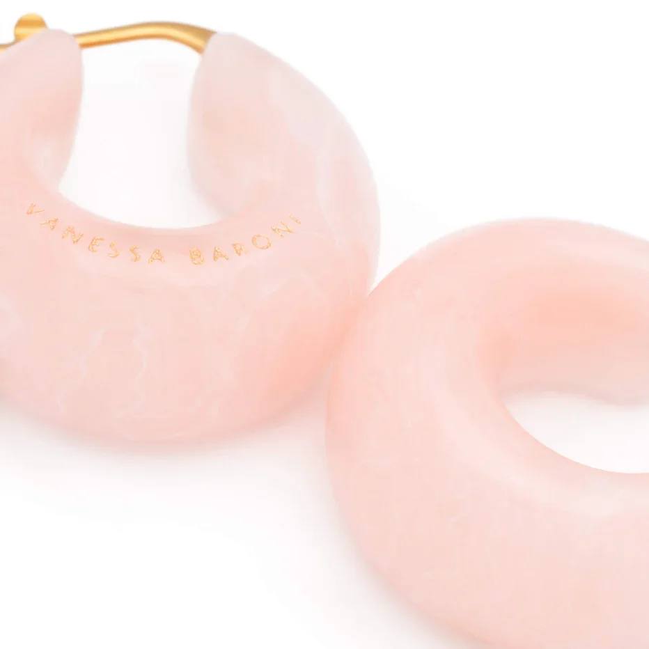 Boucles d’oreilles Circlet Peach Sorbet, Vanessa Baroni
