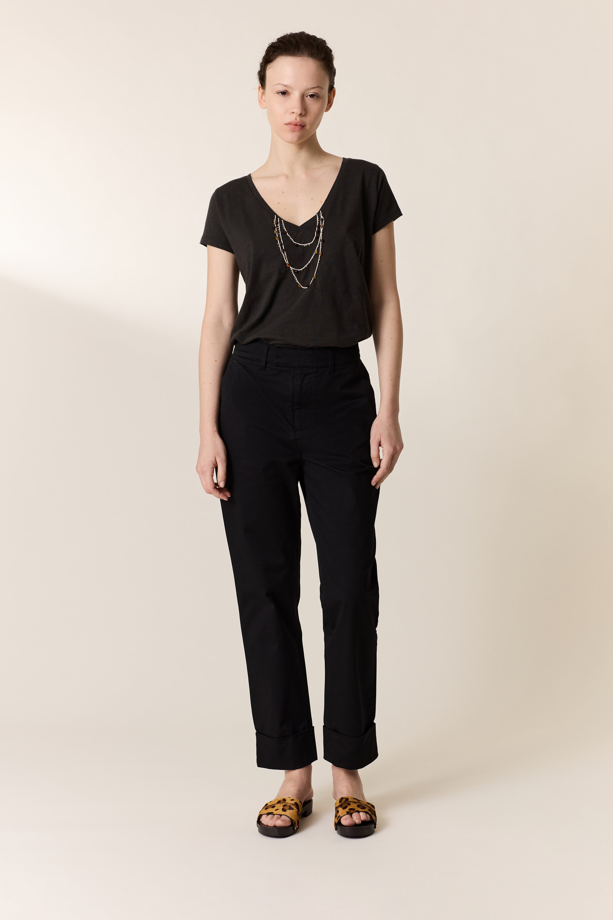 Pantalon Palmo noir, Léon & Harper