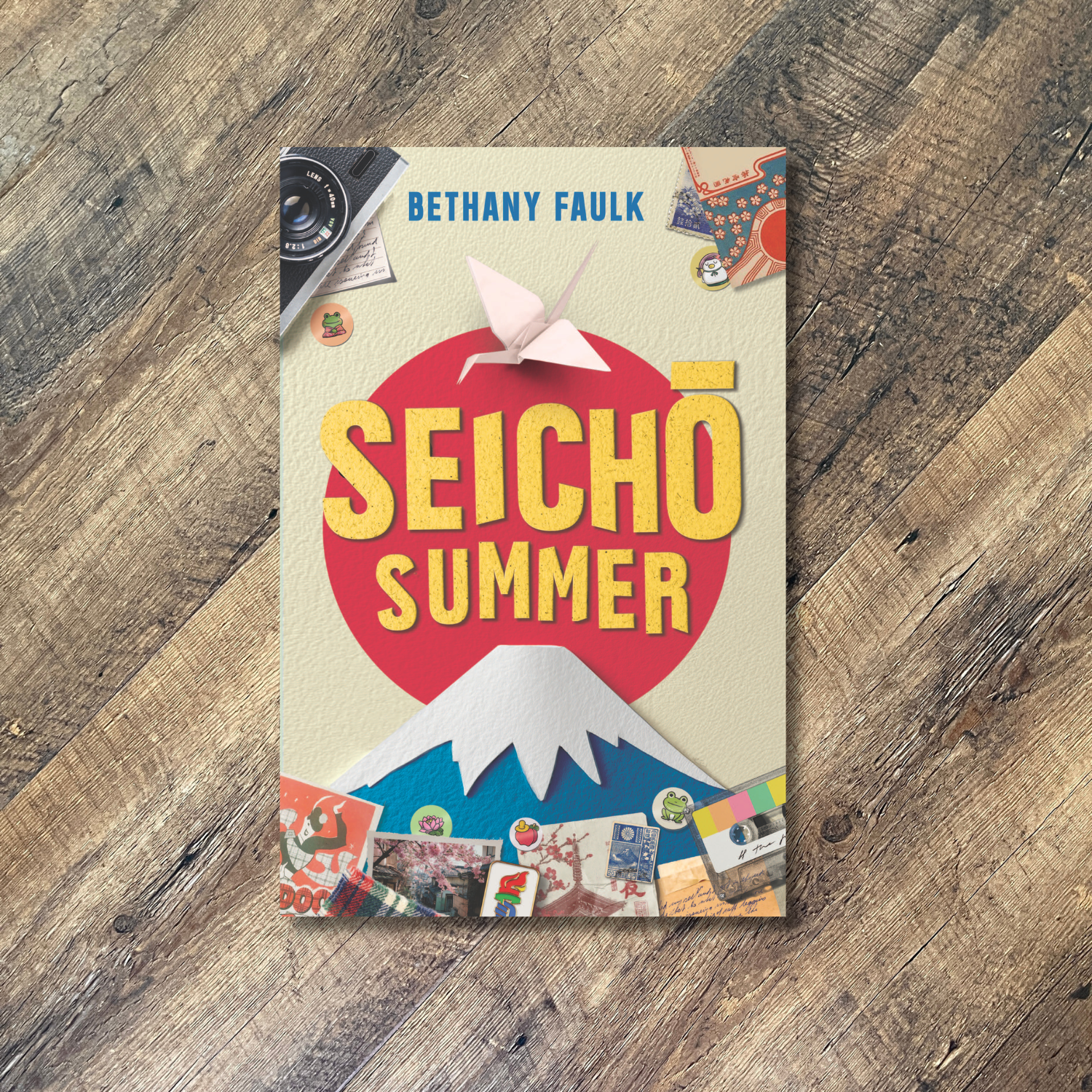 A book cover with bright colors