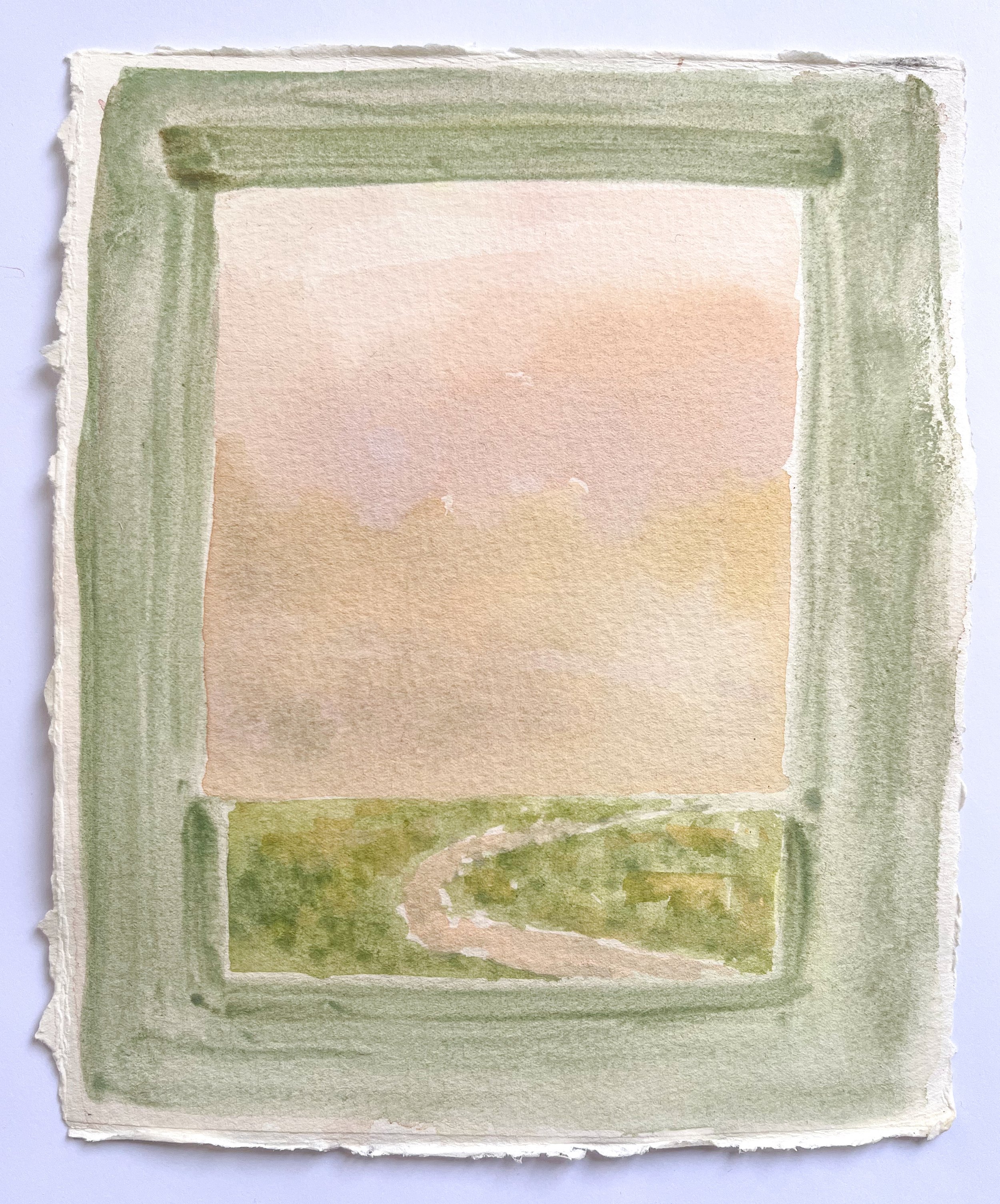 Day veil, framed