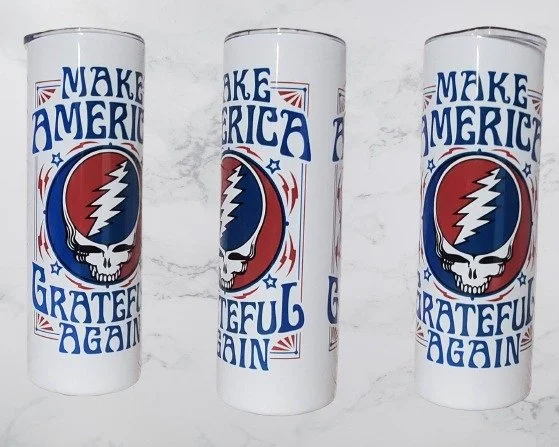 Grateful Dead Inspired Tumbler