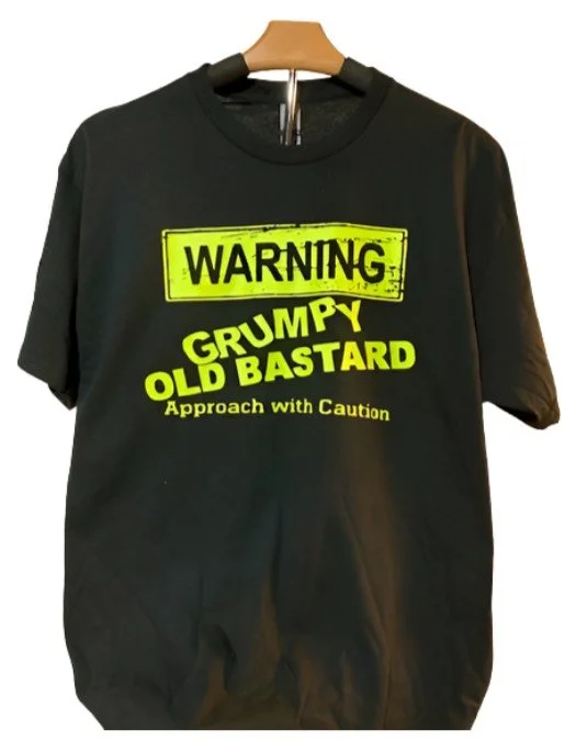 Warning Grumpy Old Bastard Shirt