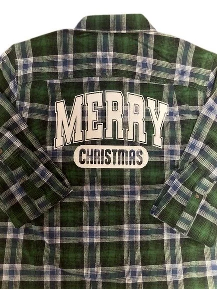 Stay cozy and festive this holiday season with our "Merry Christmas" Flanne