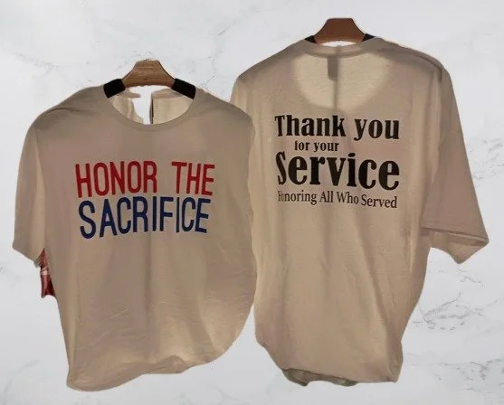 Honor the Sacrifice Thank You for Your Service Military Veteran T-Shirt