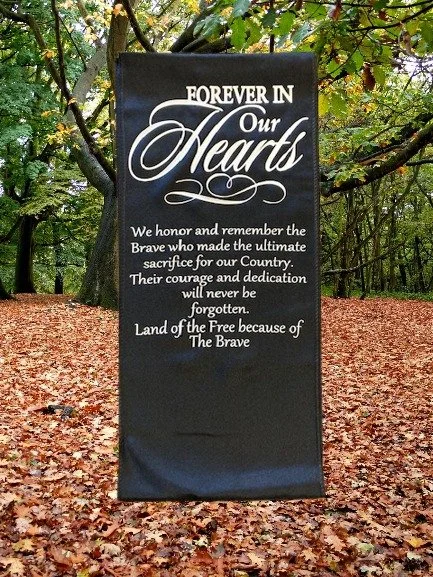 Custom military remembrance decor