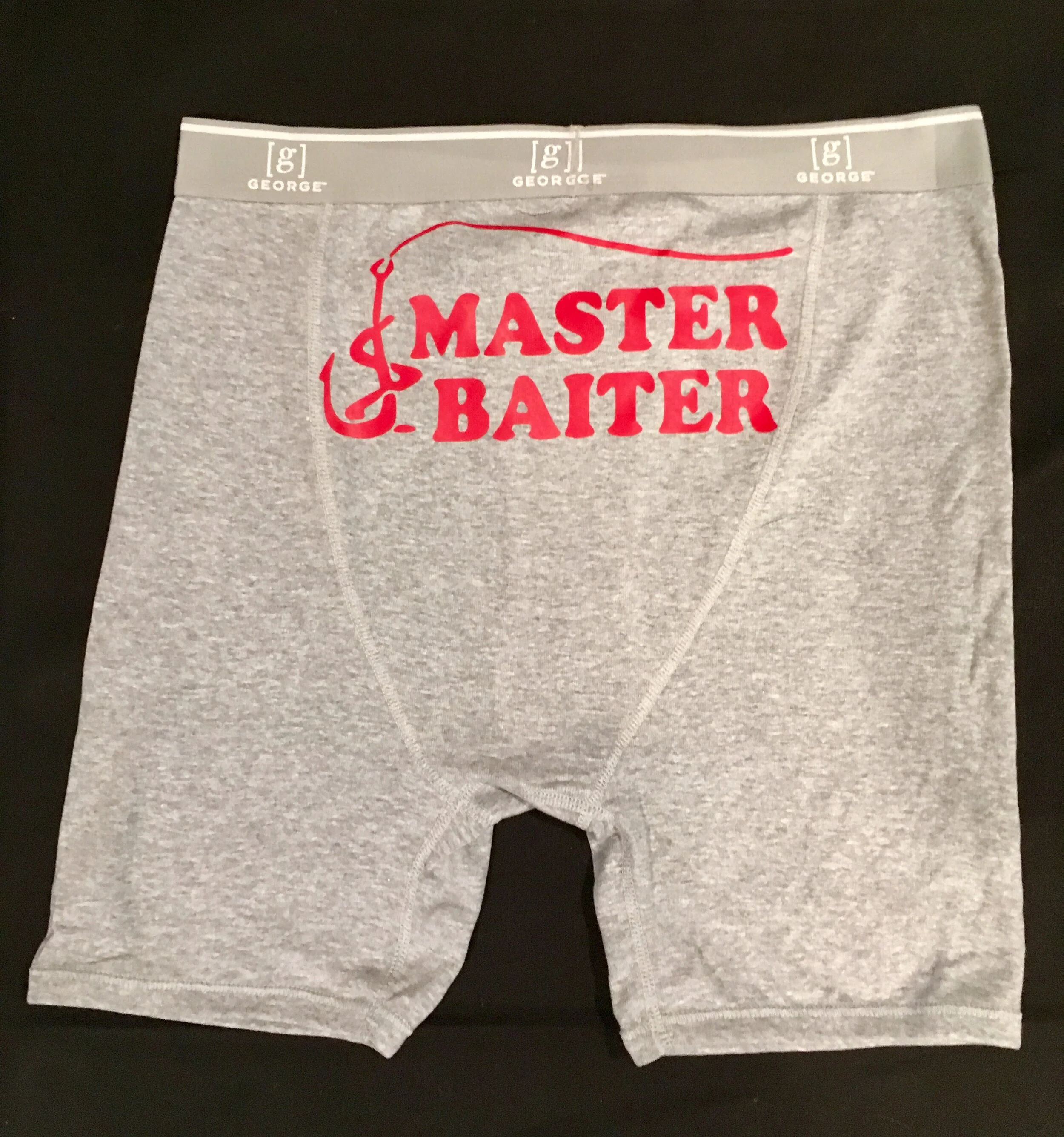Master Baiter Men's gray Boxer Brief