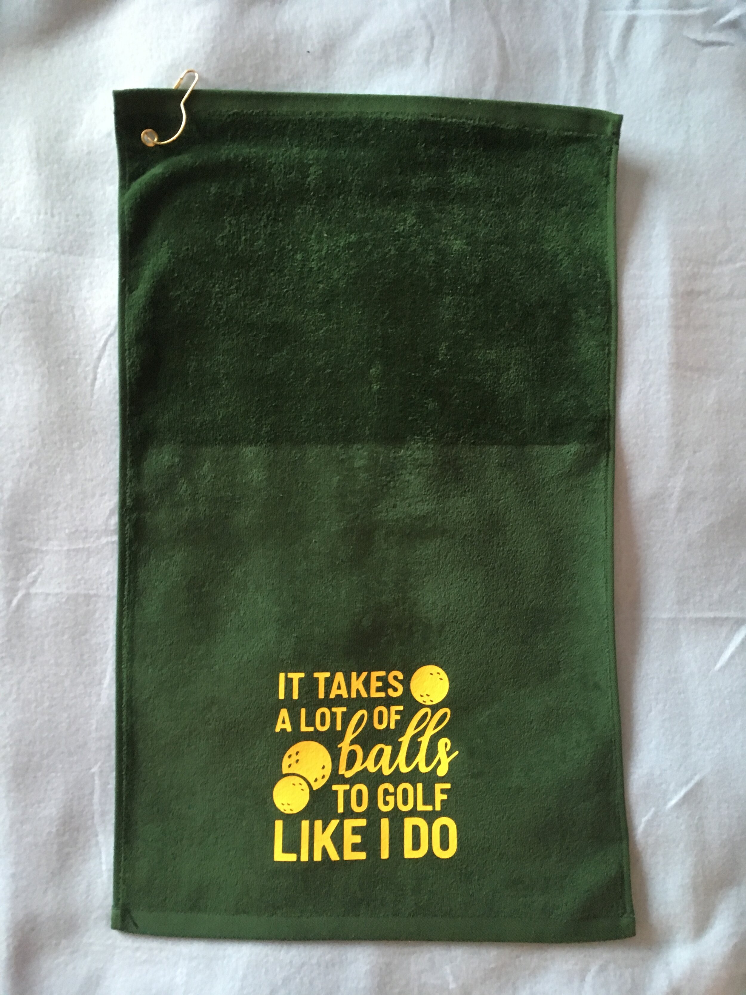 It Takes A Lot Of Balls Golf Towel