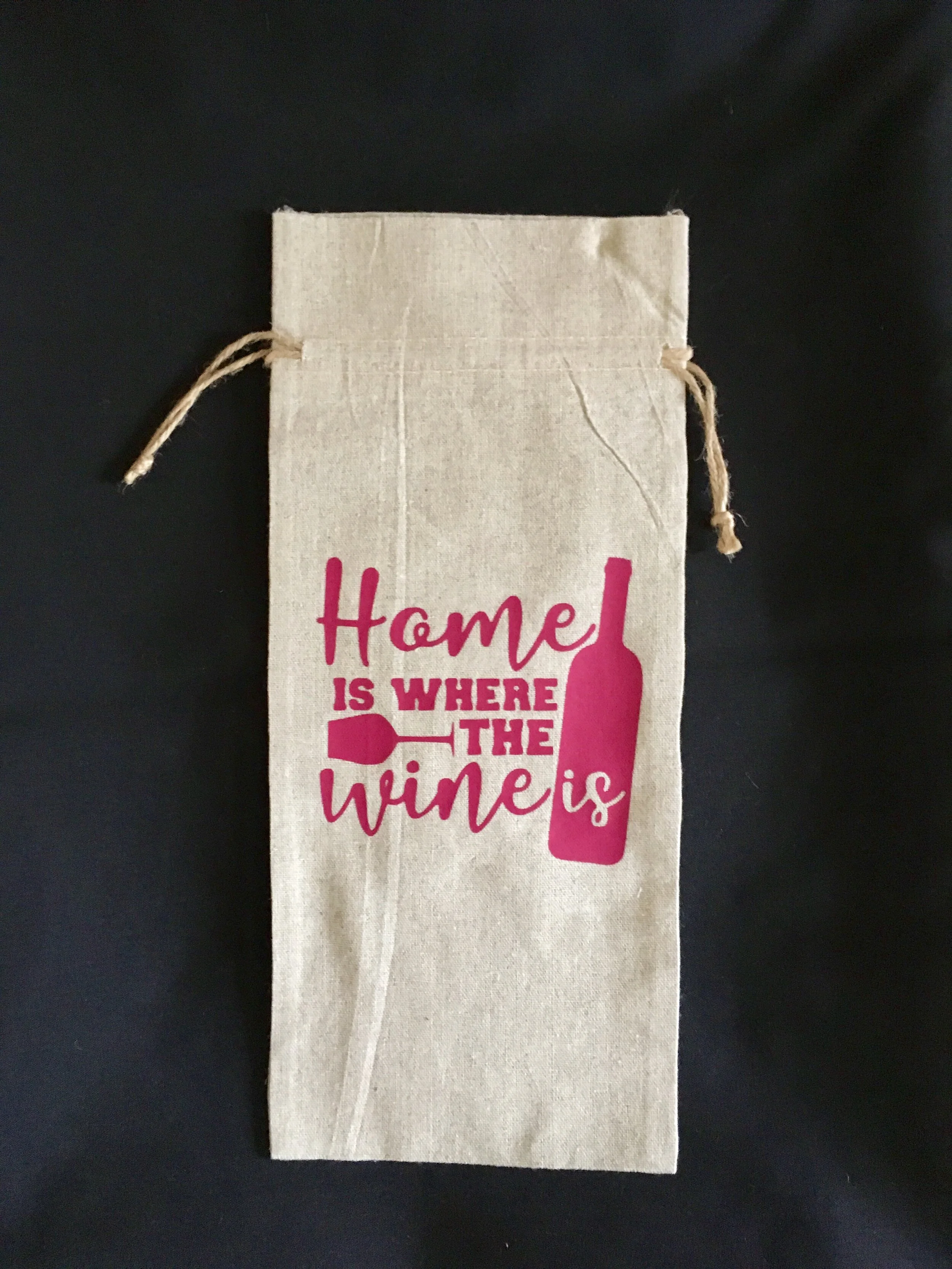 Home Is Where The Wine Is Wine Bag 
