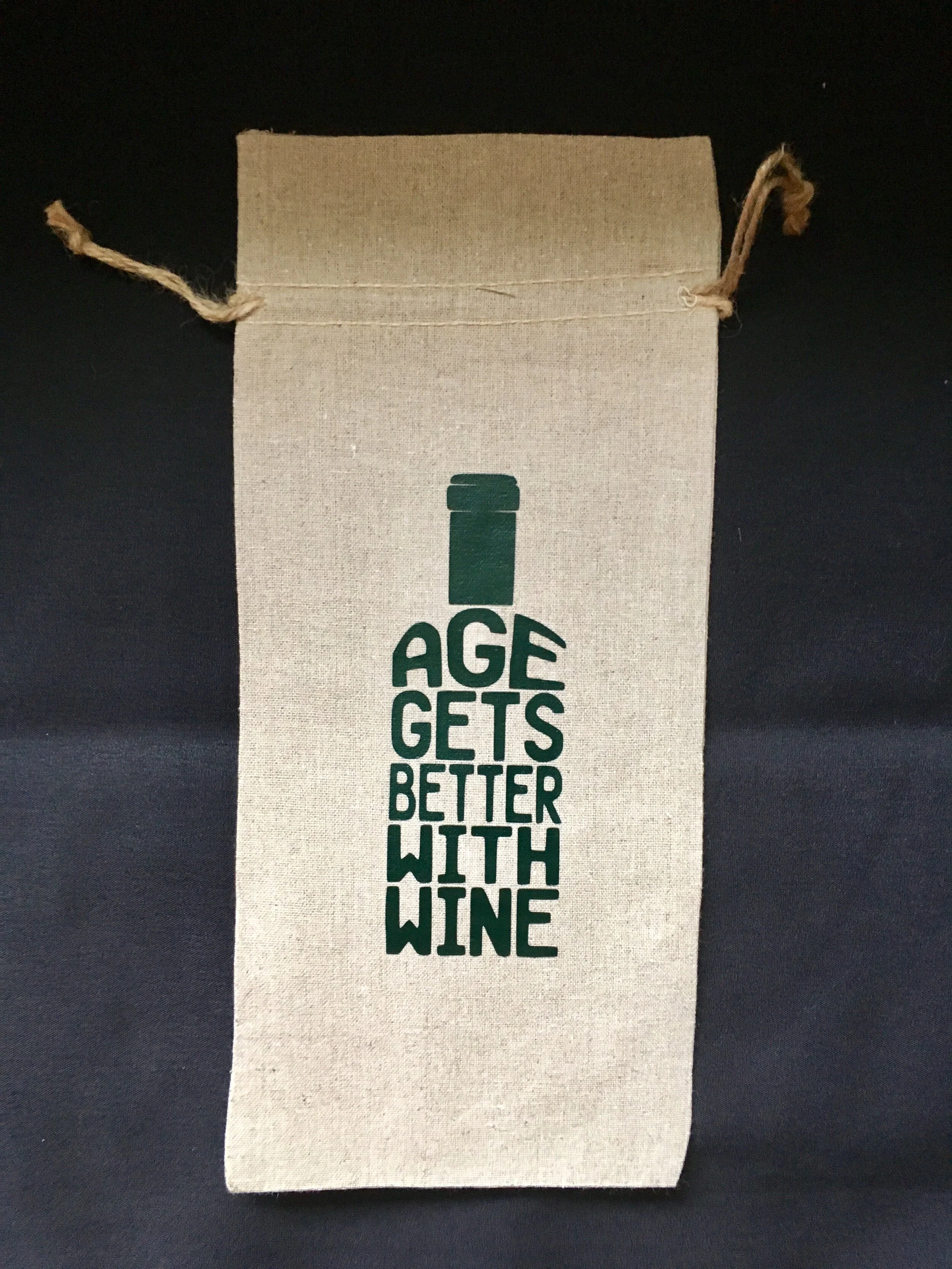 Age Gets Better With Wine Wine Bag