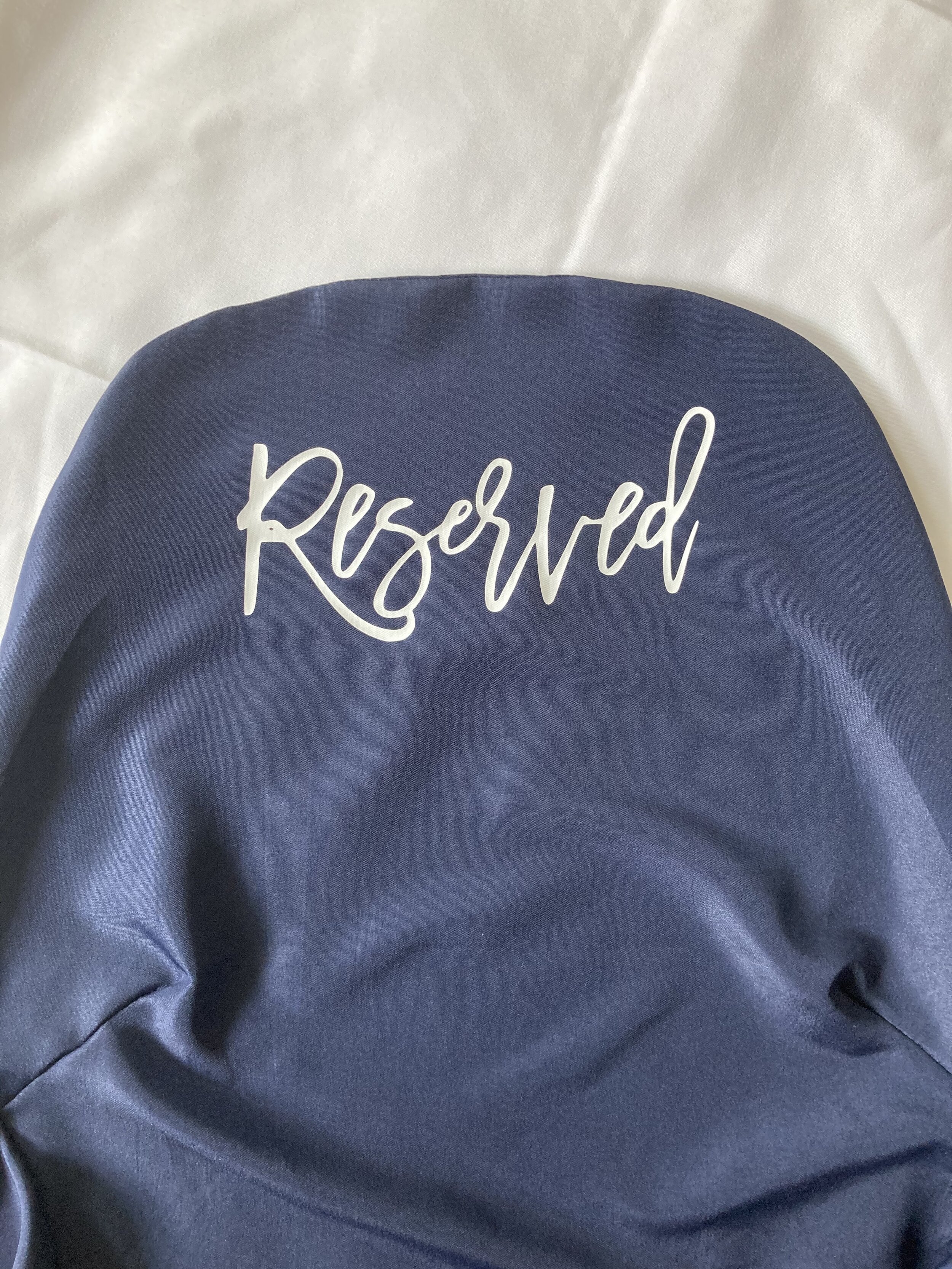 Navy Memorial Chair Covering - 9 Verses available