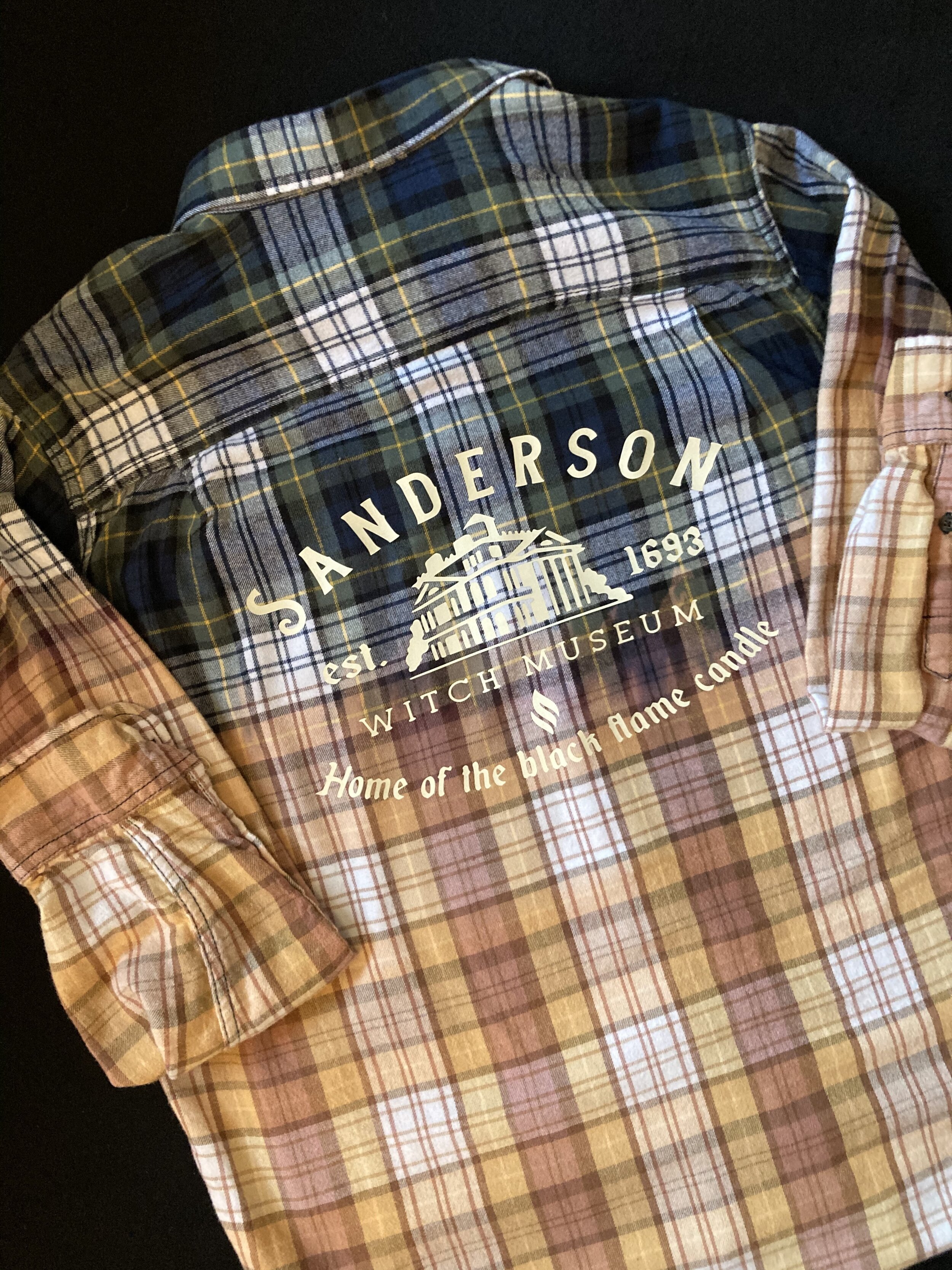 Fashionable distressed flannel