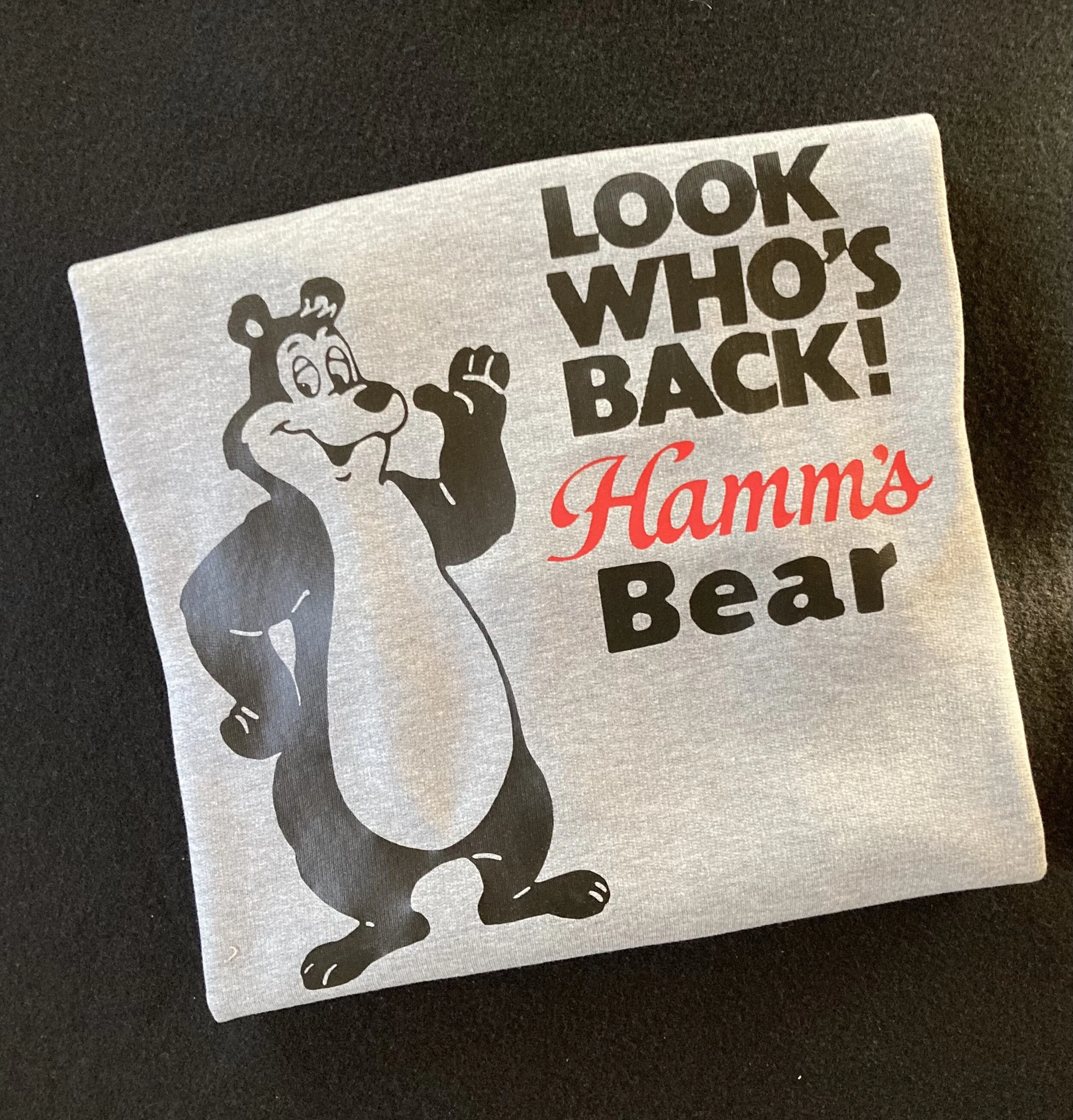 Look Who's Back! Hamms Bear Crewneck Pullover Sweatshirt