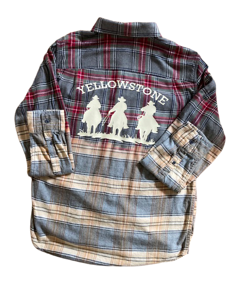 Yellowstone Distressed Flannel Shirt