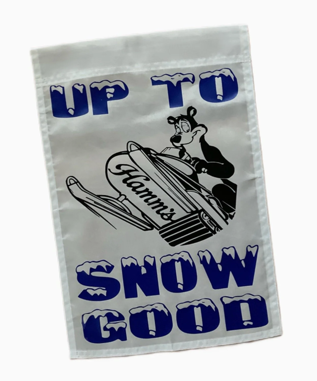 Up To Snow Good Hamms Beer Bear Garden Yard Flag