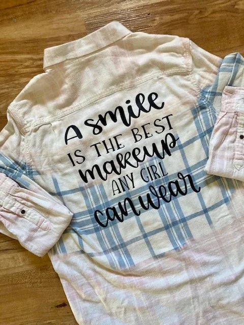 unique distressed bleached vintage oversized flannel shirt