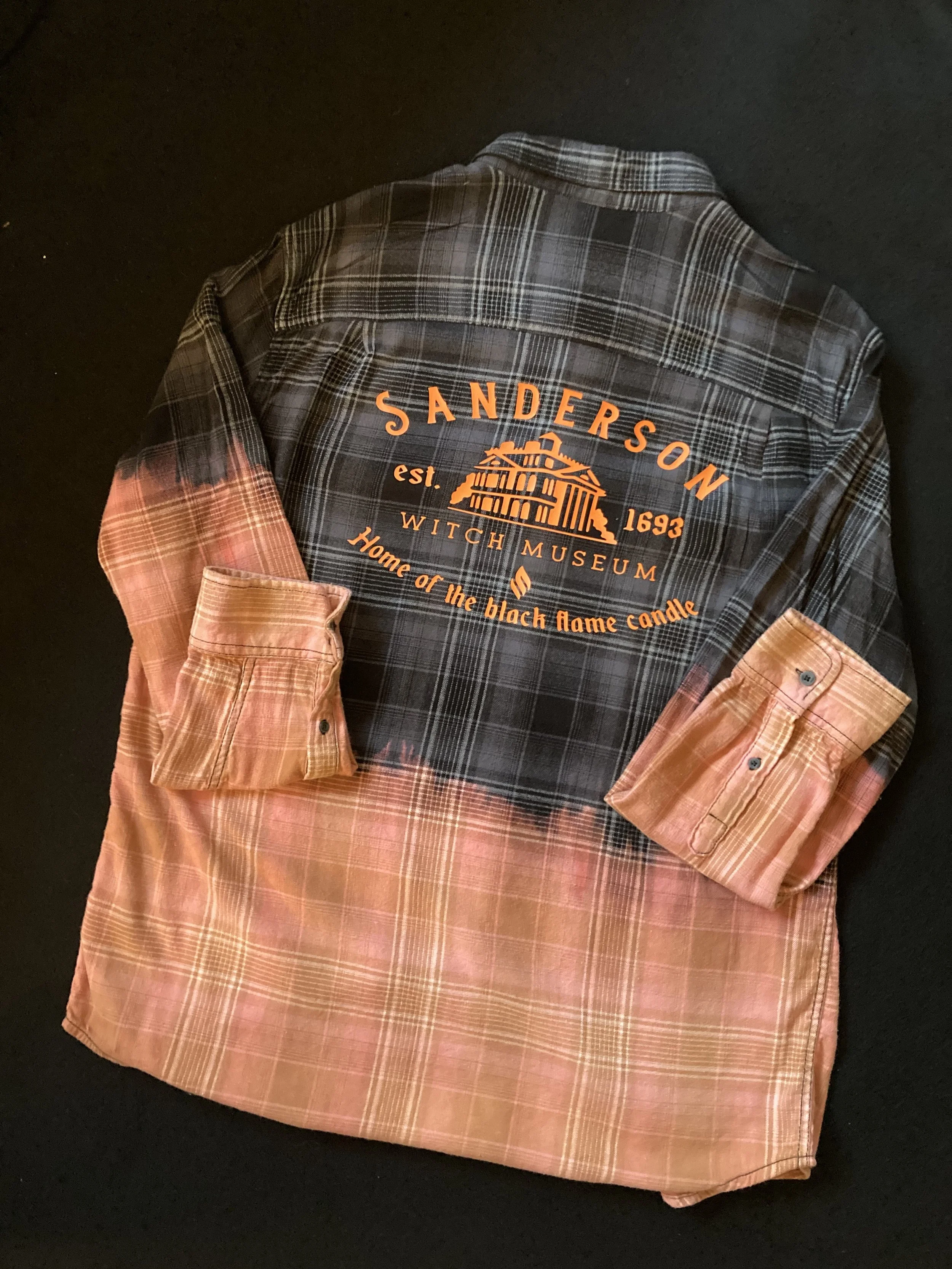 Distressed Halloween flannels at Granny Store