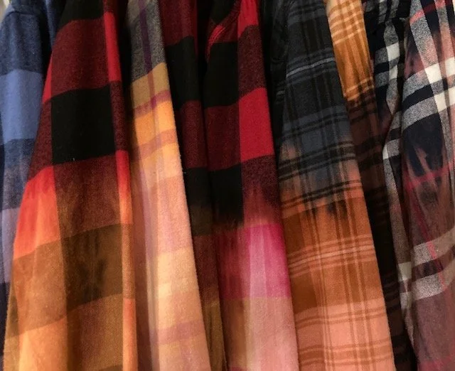 Bohemian flannel tops