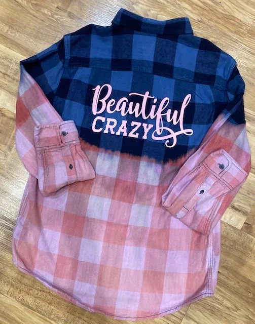 Shop our Beautiful Crazy distressed vintage oversized flannel shirt
