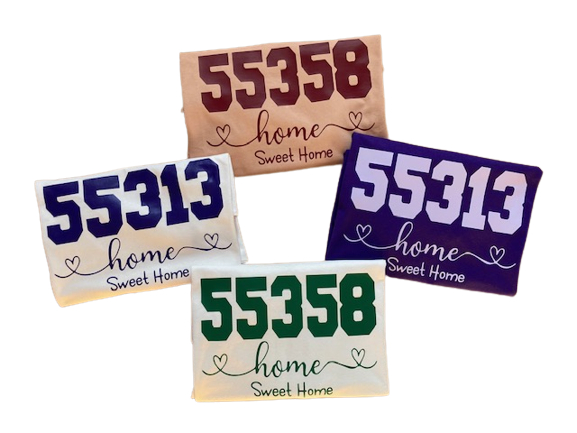 Shop Zip Code T-Shirts at Granny and Grandpa's Custom Creations