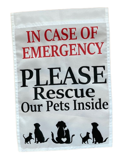Pet Rescue Emergency Garden Yard Flag