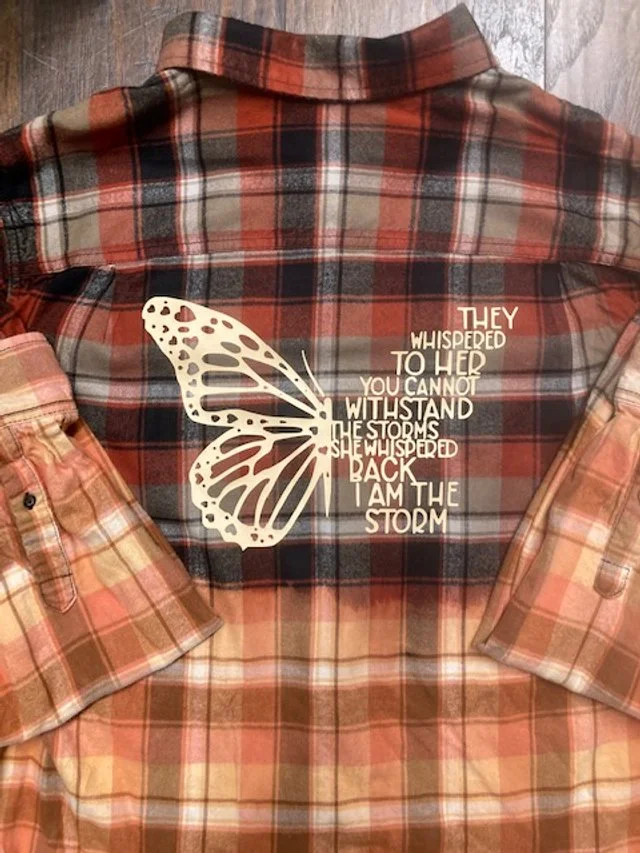 They Whispered To Her Distressed Flannel